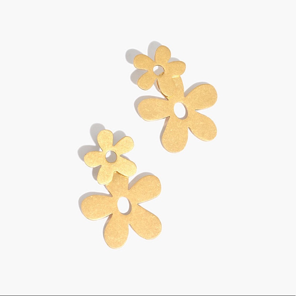 NWT Madewell 🌼 Flower Power Drop Earrings
